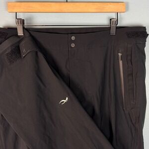 Kjus Pro 3L Pants Men's 52 L 33" Inseam Black Waterproof Rain Pants Adjustable